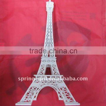 France Paris Souvenir Eiffel Tower Craft white paint