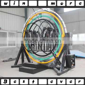 china hot sale outdoor park entertainment human gyroscope rides 3D space ring