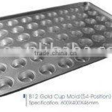 54 cavities aluminum bread baking pan