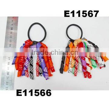 kids girls latest colorful curling ribbon elastic hairband
