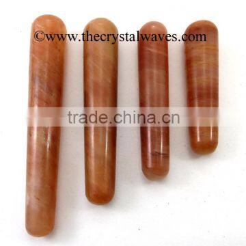 Peach Moonstone Smooth Massage Wands