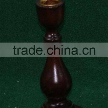 Cheap Antique RusticWooden Pillar Tealight Candle Holders Wholesale