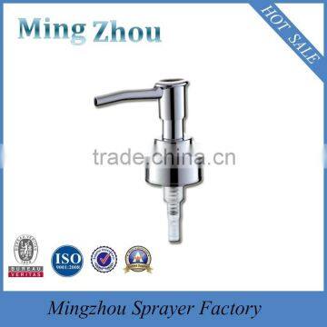 MZ-B18 chrome actuator lotion pump for liquid soap with locking clip 24/410 28/410