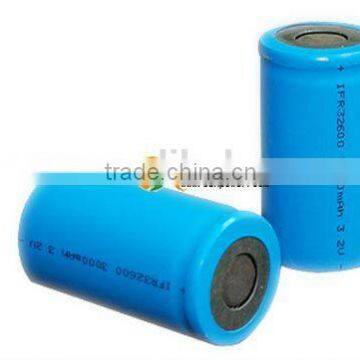 3.7V 5000mAh 32600 Battery Cell Li-ion Rechargeable Batteries Cylindrical LiFePO4 battery cell