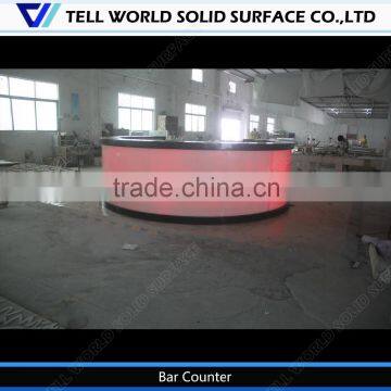 Hot Sale Bar Counter/illuminated Led Bar Counter/around Bar Counter