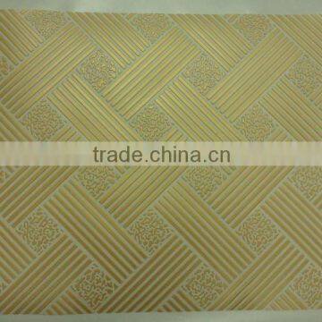 PVC laminated gypsum ceiling tiles
