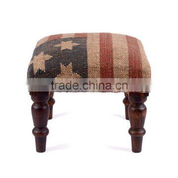 Natural livings Traditional Wooden Footstool