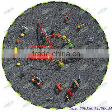 Brightly colored galvanized steel pipe kids outdoor climbing frames