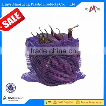 2015 New Arrival Vegetable&Fruit Plastic Mesh Bag with different colors for promotion!!