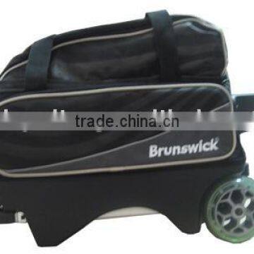 Bowling Bags-Brunswick black double bags