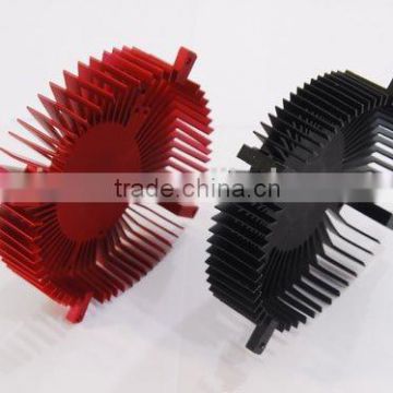 Dongguan factory andonizing black aluminum VGA heatsink