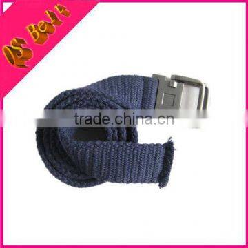 2015 Fashion Thick Navy Polyester Cotton Canvas Belt