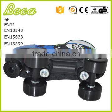 Wholesale Blue PVC Wheel Boy Disco Quad Roller Skate for Clud photo-6