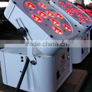 Hot selling 5 in 1 wireless dmx battery powered led par light white case