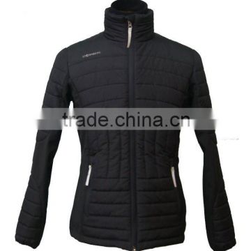 Mens Long Sleeve Padding Black Jacket