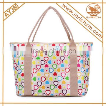 Sweet Heart Printing Baby Diaper Bag,Sovenir Tote Bag