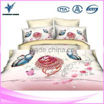 Hot Sell 3D Feather Printed Bedding Set Animal Print