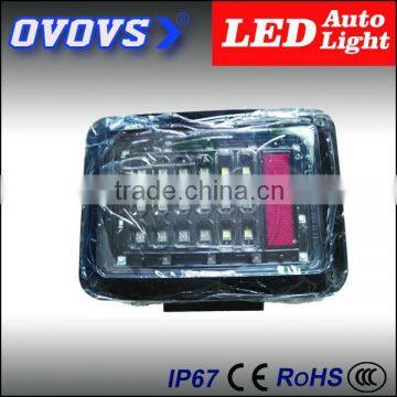 2015 NEW Product 12v 24v j-eep wrangler LED taillight with Turn Signal Running Brake Reverse Parking signal