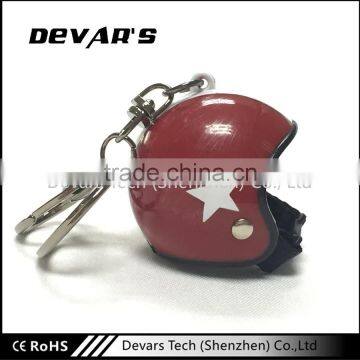 Wholesale high quality promotional 3d helmet shape custom keychain                        
                                                                                Supplier's Choice