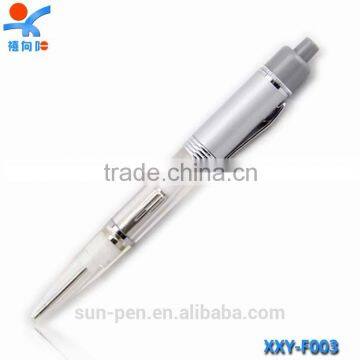 metal LED pen with red and blue light