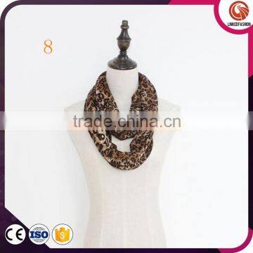 wholesale leopard infinity scarf fleece snood custom scarf soft polar heated scarf manufacturers