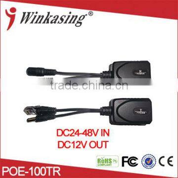 Popular security POE splitter POE injector splitter transmitter power 12V to camera