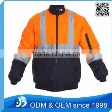 Orange Colour Workwear Winter Work Jackets Reflective Jackets