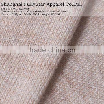 knitted fancy wool felt fabric