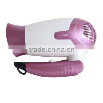 ionic travel folding hair dryer for travel with DC motor & over heat protection