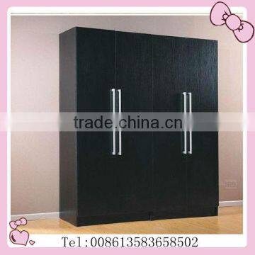 2 doors black melamine wardrobe