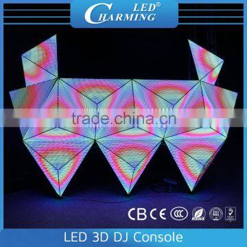 hot sales dancing club rgb pixel lighting dj table 3d shape easy operation