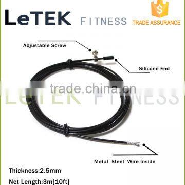 Jump Rope - Crossfit, MMA, Boxing Lightweight Long Ballistic Handles, Adjustable Length Cable and Dual Bearings - 100% Lifetime photo-6