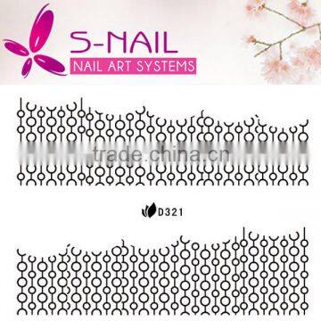 2016 yiwu wholesale 3d small false nail sticker many style French Manicure