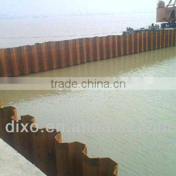 hot rolled steel sheet piling/piling sheet bar/piling beam