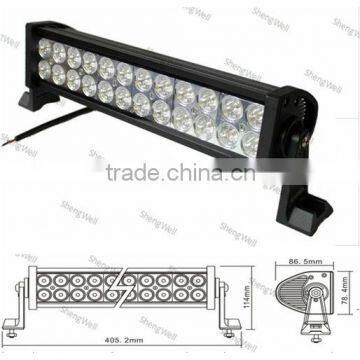 ShengWell Auto led light bar 72W 13.5inch Epistar Flood/Spot/Combo Dual Row led bar light Cree 72w led light bar