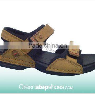 first grain leather upper sandal men sandals