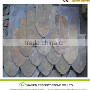 China cheap rusty slate roof tile