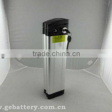 e-bike battery pack 24v 12ah LiFePo4 battery silver fish type