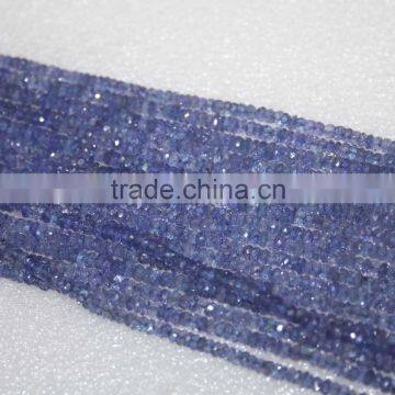 Natural Tanzanite Faceted Rondell