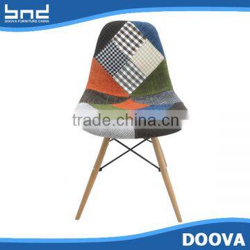 Hot selling wood legs chair patchwork living room chair