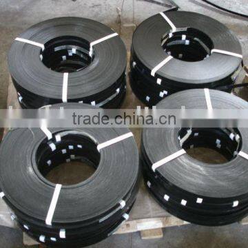 Steel strapping with ribbon