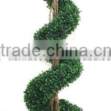 60'' topiary plastic artificial boxwood spiral tree