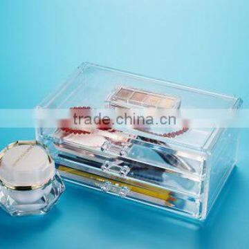 transparent acrylic makeup organiser for cosmetic display