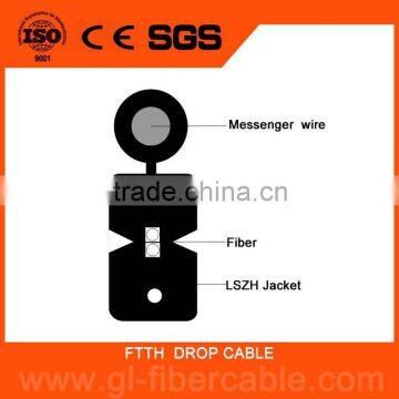 [Trade insurance] Fast delivery SMF G652 G657 indoor/outdoor ftth drop cable fiber to home                        
                                                Quality Choice