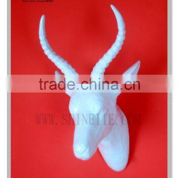 Wall Mounted Gazelle Head Polyresin Animal Decor Ornaments