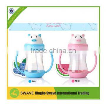 2016 Hot Sell Baby Drinking Plastic Cups 180cc Baby Bottle Straw With Handle P76750 photo-3