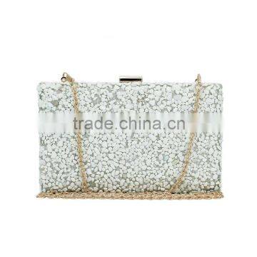 Czech Drill Crystal Gold and Handbags Pakistan Stone Purse (C499) photo-6