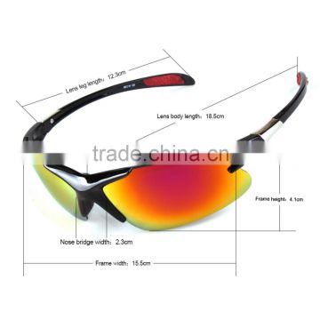 Wholesaler eye glasses protective cycling eyewear and sunglasses mens