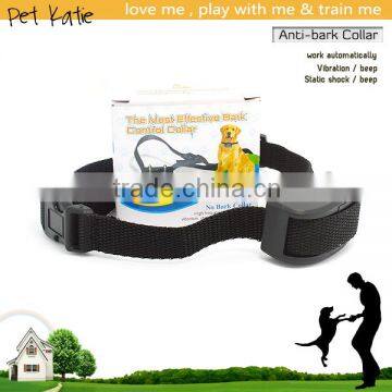 Customized Logo Branded Pet Training Vibrating Dog Bark Collar