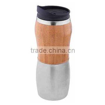 Auto mug with 100%natural bamboo